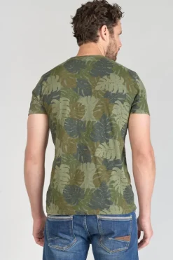 Le Temps des Cerises T-Shirt Jung A Motif Jungle Kaki-Homme T-Shirts & Polos