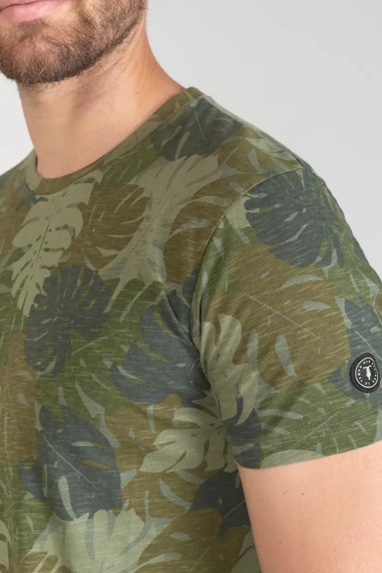Le Temps des Cerises T-Shirt Jung A Motif Jungle Kaki-Homme T-Shirts & Polos