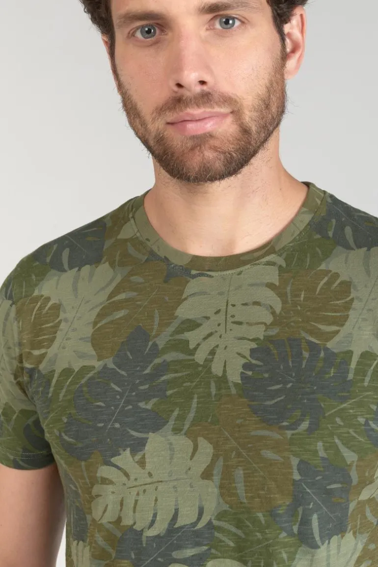 Le Temps des Cerises T-Shirt Jung A Motif Jungle Kaki-Homme T-Shirts & Polos