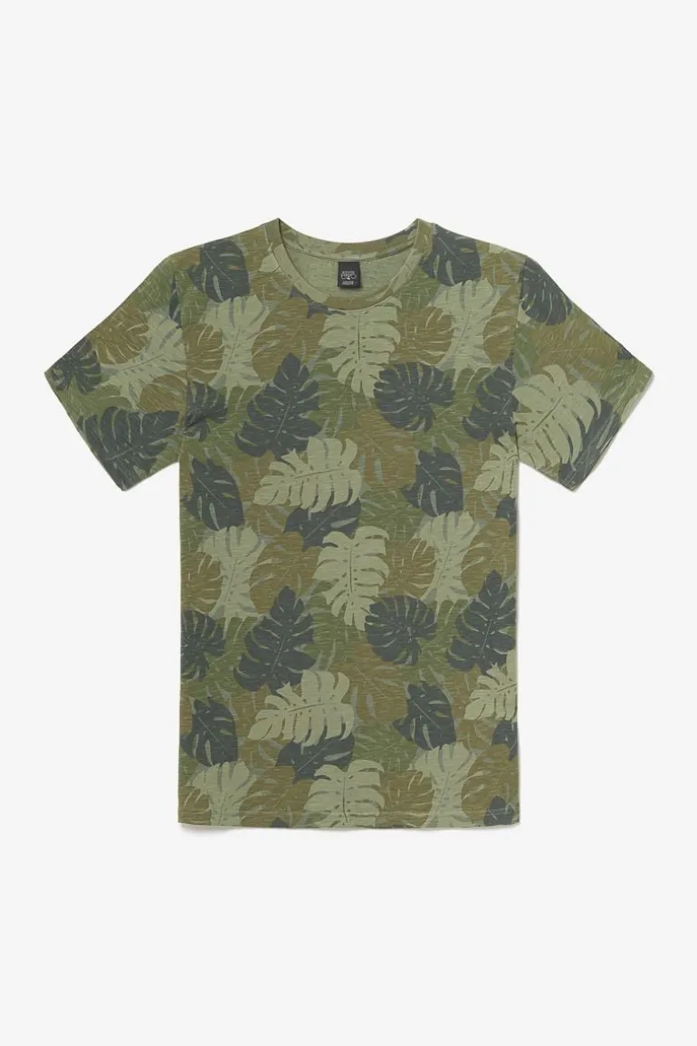 Le Temps des Cerises T-Shirt Jung A Motif Jungle Kaki-Homme T-Shirts & Polos