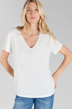 Le Temps des Cerises T-Shirt Lola Vanille-Femme T-Shirts & Débardeurs