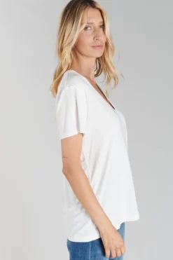 Le Temps des Cerises T-Shirt Lola Vanille-Femme T-Shirts & Débardeurs