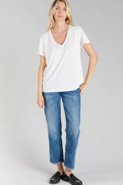 Le Temps des Cerises T-Shirt Lola Vanille-Femme T-Shirts & Débardeurs