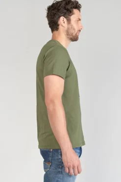 Le Temps des Cerises T-Shirt Machida Kaki Imprime-Homme T-Shirts & Polos