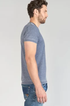 Le Temps des Cerises T-Shirt Mavoc Bleu Chine Delave-Homme T-Shirts & Polos