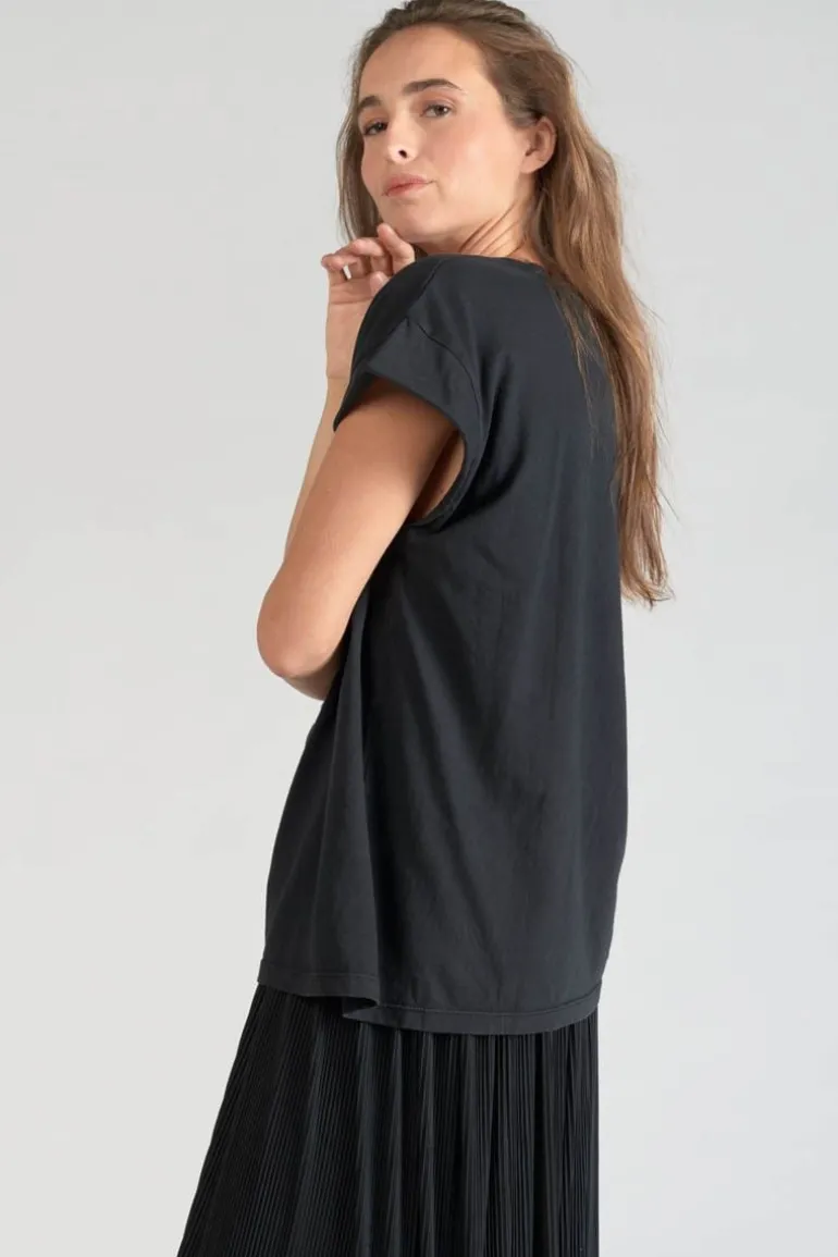 Le Temps des Cerises T-Shirt Miya Noir Imprime-Femme T-Shirts & Débardeurs