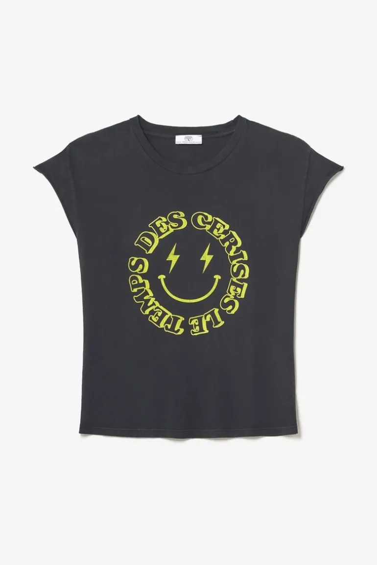 Le Temps des Cerises T-Shirt Miya Noir Imprime-Femme T-Shirts & Débardeurs