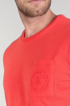 Le Temps des Cerises T-Shirt Paia Corail-Homme T-Shirts & Polos