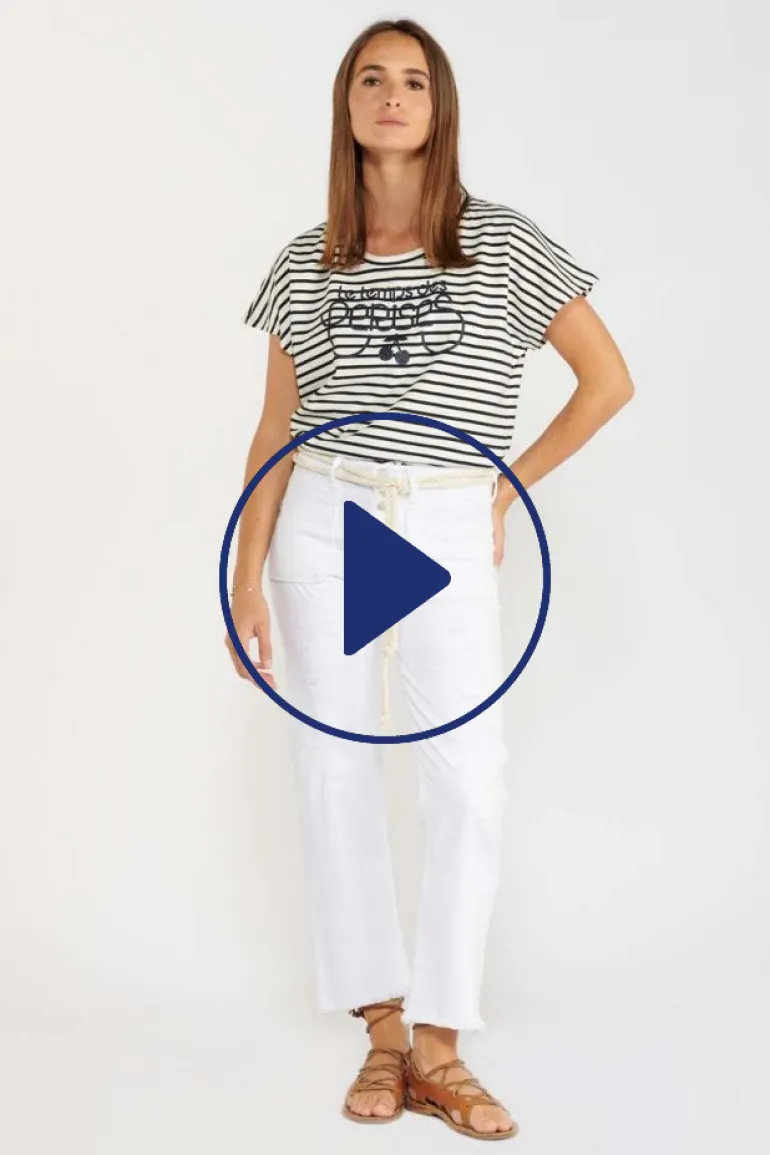 Le Temps des Cerises T-Shirt Sailor Mariniere-Femme T-Shirts & Débardeurs