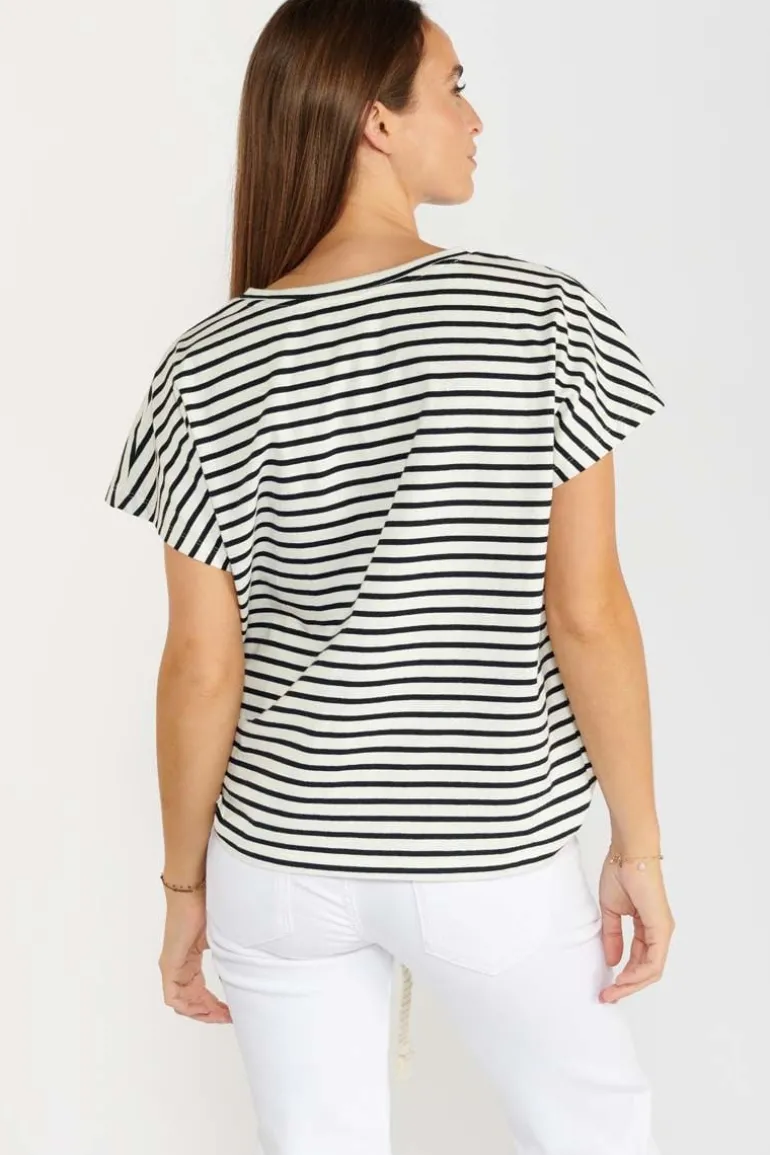 Le Temps des Cerises T-Shirt Sailor Mariniere-Femme T-Shirts & Débardeurs