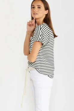 Le Temps des Cerises T-Shirt Sailor Mariniere-Femme T-Shirts & Débardeurs