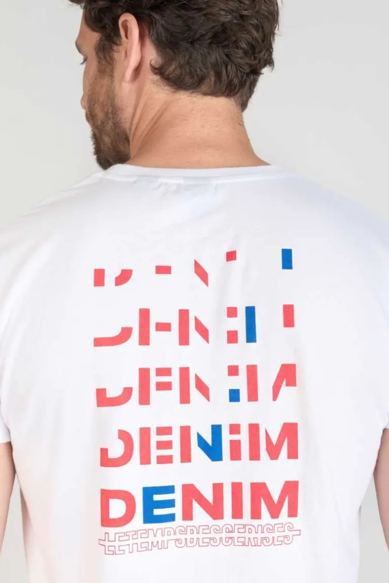 Le Temps des Cerises T-Shirt Saros Blanc-Homme T-Shirts & Polos