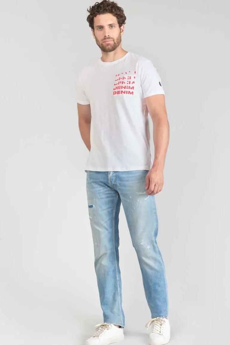 Le Temps des Cerises T-Shirt Saros Blanc-Homme T-Shirts & Polos