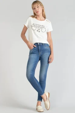 Le Temps des Cerises T-Shirt Savana Blanc Imprime-Femme T-Shirts & Débardeurs