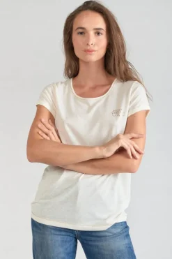 Le Temps des Cerises T-Shirt Smalltrame Creme-Femme T-Shirts & Débardeurs