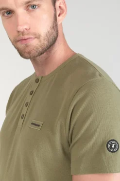 Le Temps des Cerises T-Shirt Talem Kaki-Homme T-Shirts & Polos