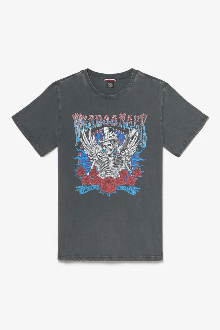 Le Temps des Cerises T-Shirt Tije Gris Delave Imprime-Homme T-Shirts & Polos