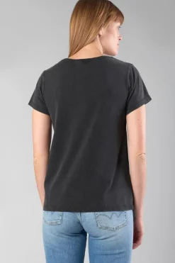 Le Temps des Cerises T-Shirt Tonito Noir Imprime-Femme T-Shirts & Débardeurs