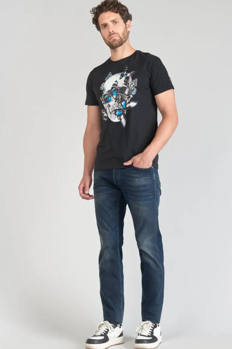 Le Temps des Cerises T-Shirt Usma Noir Imprime-Homme T-Shirts & Polos