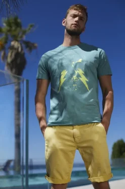 Le Temps des Cerises T-Shirt Witek Vert D'Eau-Homme T-Shirts & Polos