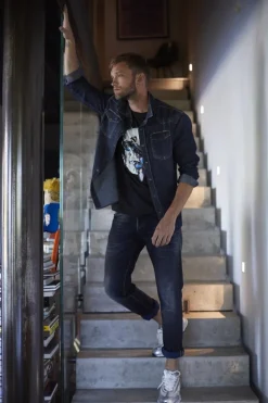 Le Temps des Cerises Turcat 700/11 Adjusted Jeans Bleu-Noir N°2-Homme Coupe Adjusted