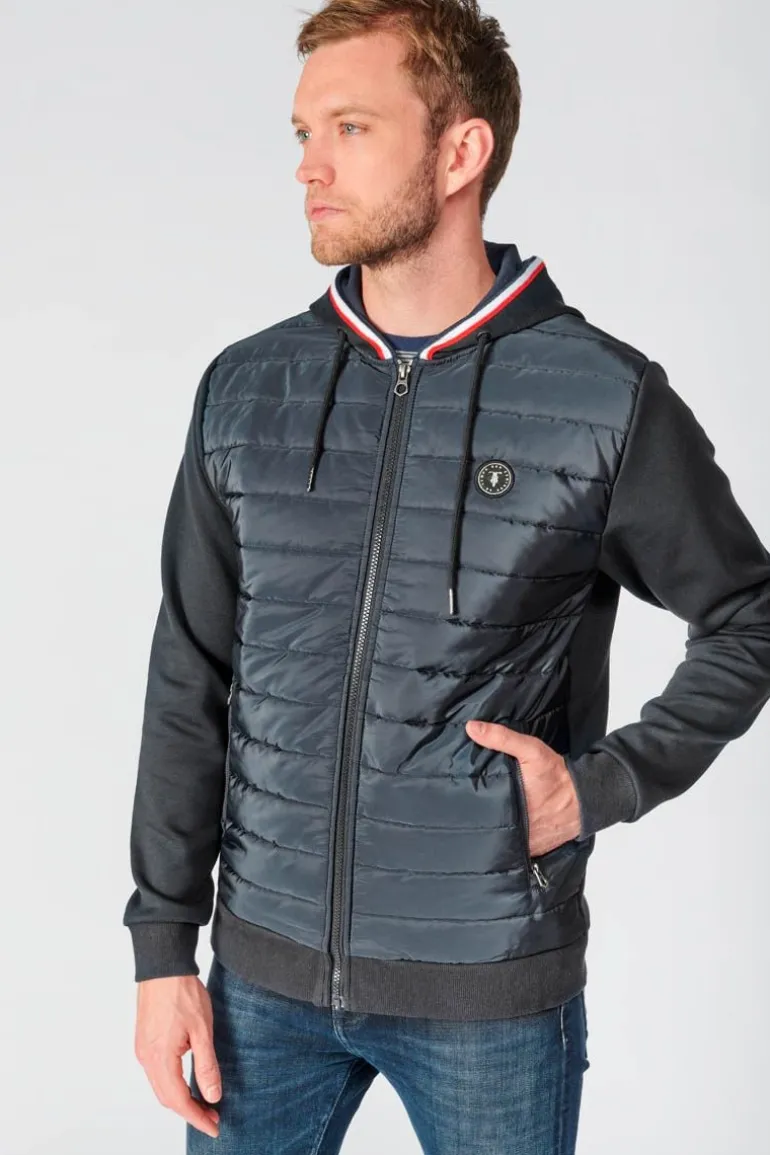 Le Temps des Cerises Veste Bi-Matiere Thol Bleu Marine-Homme Vestes & Manteaux