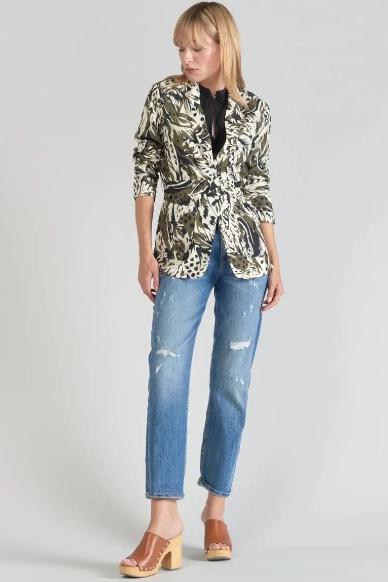 Le Temps des Cerises Veste Blazer Salome A Motif Jungle-Femme Vestes & Blousons
