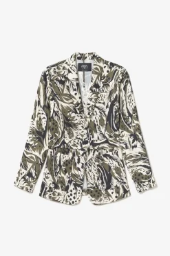 Le Temps des Cerises Veste Blazer Salome A Motif Jungle-Femme Vestes & Blousons