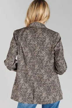 Le Temps des Cerises Veste Blazer Talhia Noir A Motif-Femme Vestes & Blousons