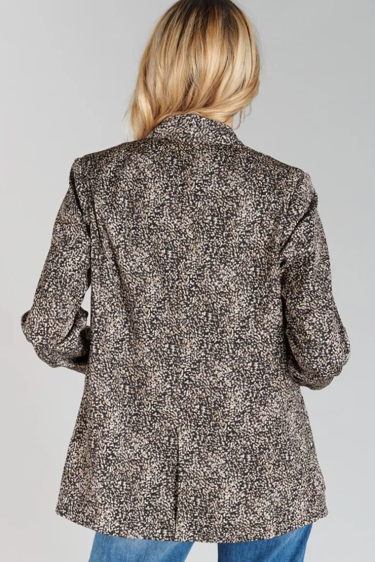 Le Temps des Cerises Veste Blazer Talhia Noir A Motif-Femme Vestes & Blousons