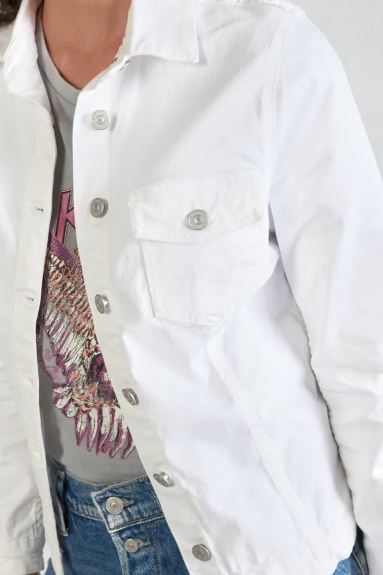 Le Temps des Cerises Veste En Jeans Lilly Blanche-Femme Chemises Et Vestes