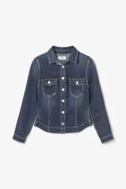 Le Temps des Cerises Veste En Jeans Lilly Bleu Fonce-Femme Chemises Et Vestes