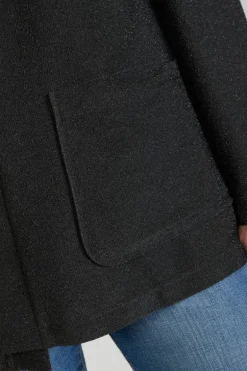 Le Temps des Cerises Veste Kimono Sobrado Noir Brillant-Femme Vestes & Blousons