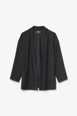 Le Temps des Cerises Veste Kimono Sobrado Noir Brillant-Femme Vestes & Blousons