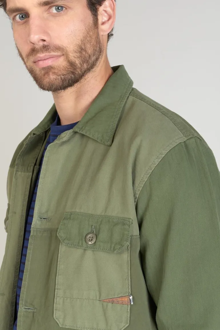 Le Temps des Cerises Veste Morgiou Kaki Vert-Homme Vestes & Manteaux