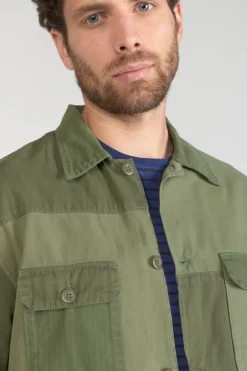 Le Temps des Cerises Veste Morgiou Kaki Vert-Homme Vestes & Manteaux