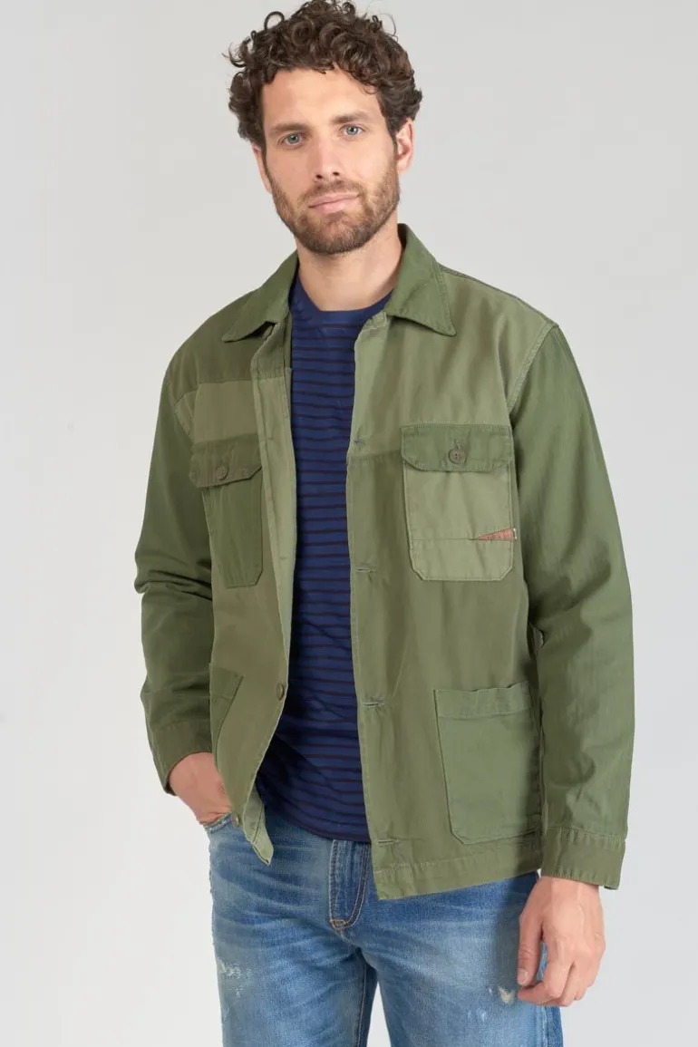 Le Temps des Cerises Veste Morgiou Kaki Vert-Homme Vestes & Manteaux