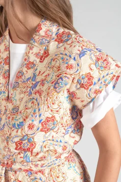 Le Temps des Cerises Veste Sans Manches Kerman A Motif Cachemire-Femme Vestes & Blousons