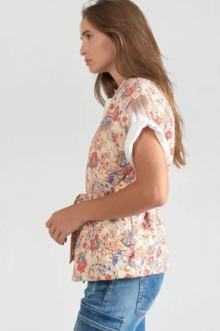 Le Temps des Cerises Veste Sans Manches Kerman A Motif Cachemire-Femme Vestes & Blousons