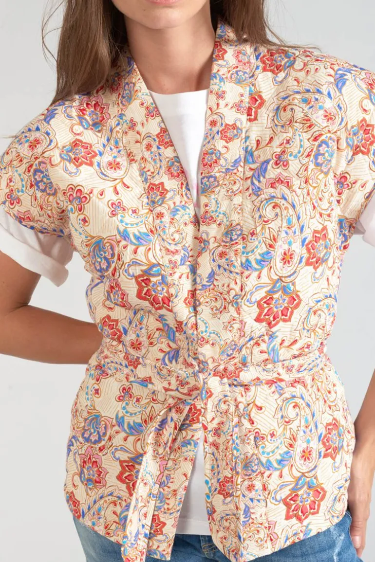 Le Temps des Cerises Veste Sans Manches Kerman A Motif Cachemire-Femme Vestes & Blousons