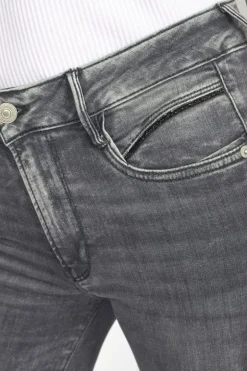 Le Temps des Cerises Vex Pulp Regular Taille Haute 7/8Eme Jeans Gris N°2-Femme Coupe Regular