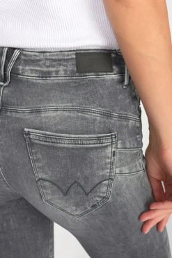Le Temps des Cerises Vex Pulp Regular Taille Haute 7/8Eme Jeans Gris N°2-Femme Coupe Regular