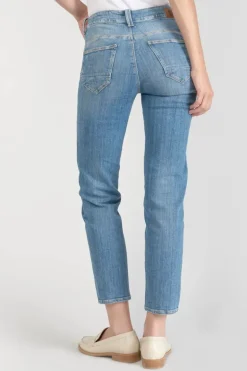 Le Temps des Cerises Zep Pulp Regular Taille Haute 7/8Eme Jeans Destroy Bleu N°4-Femme Coupe Regular